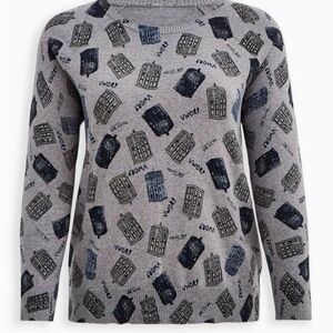 Torrid Doctor Who TARDIS Sweater, Size 0 (Large)